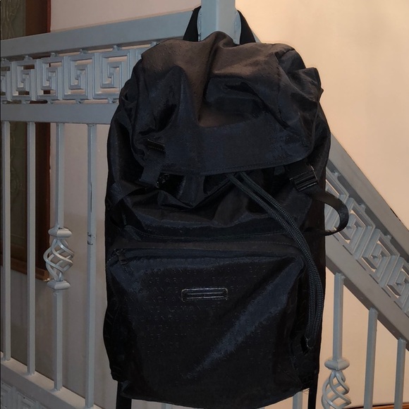 armani exchange logo backpack
